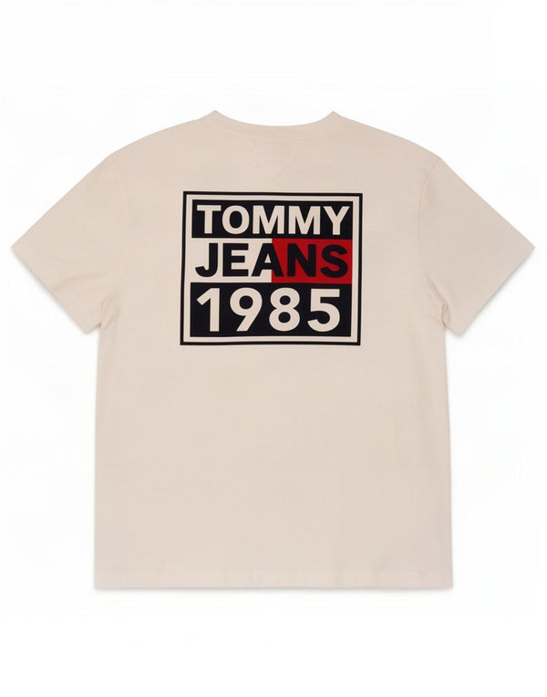 Tommy Hilfiger Camiseta gráfica para hombre Top XL Algodón blanco