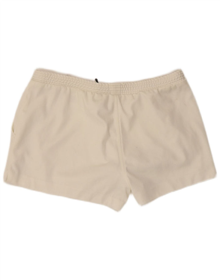 Belfe Pantalones cortos deportivos para mujer UK 40 Grande Poliéster blanco roto