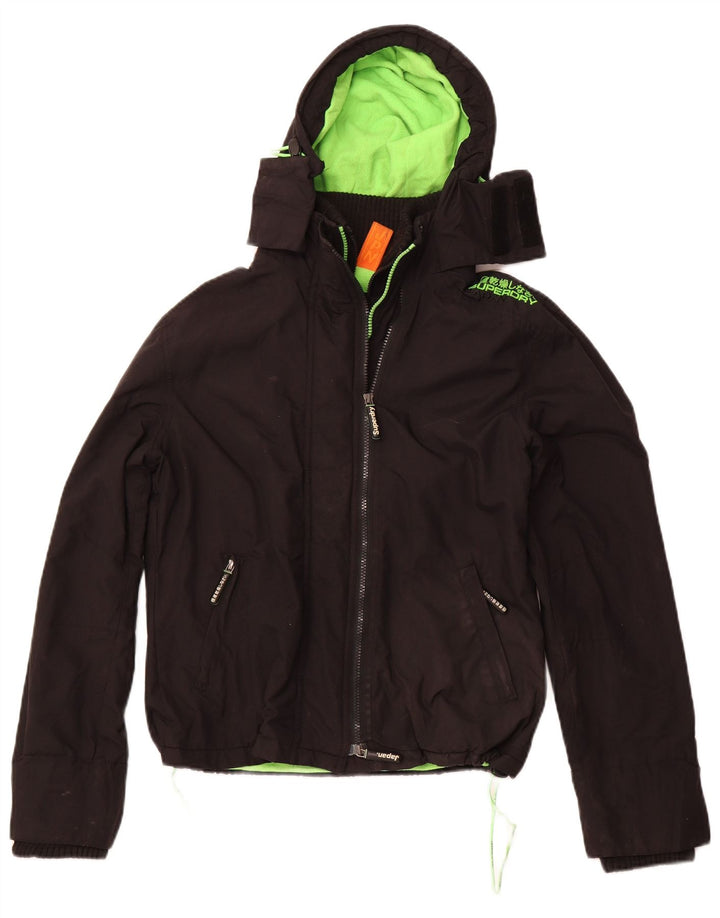 SUPERDRY Chaqueta cortavientos The Windcheater para mujer UK 40 Large Black