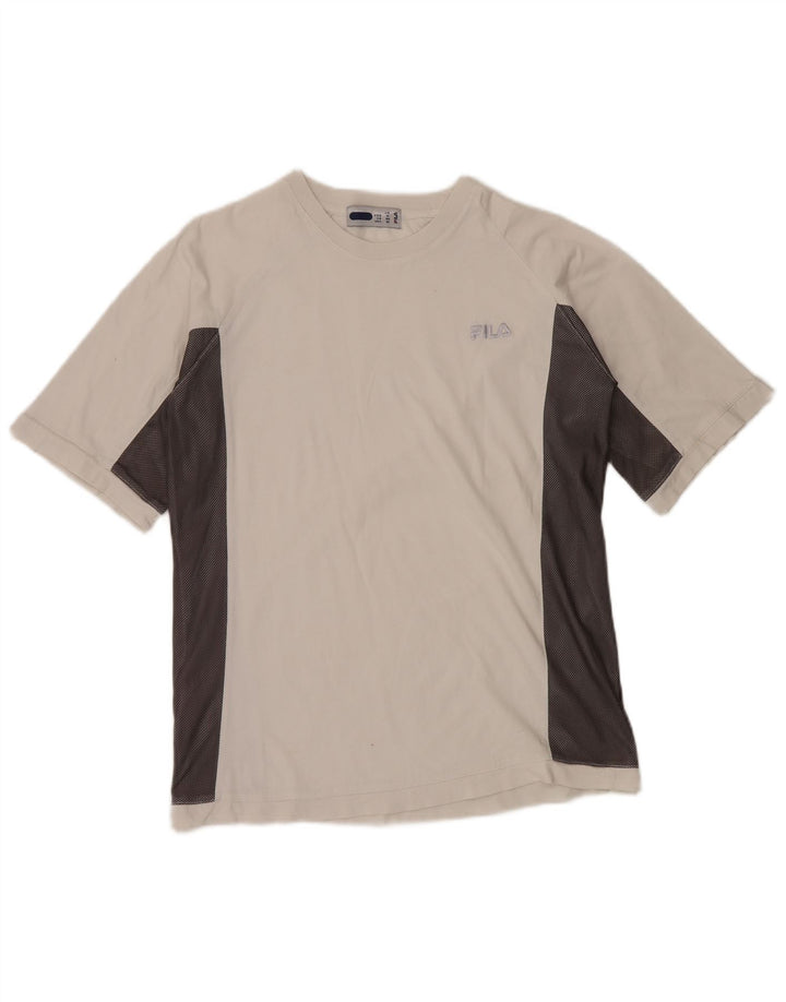 FILA Camiseta para niño 13-14 años Blanco Colorblock Algodón