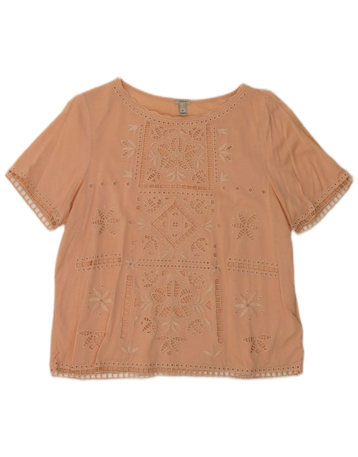 J. Crew Blusa para mujer Top UK 44 Medio Rosa Floral