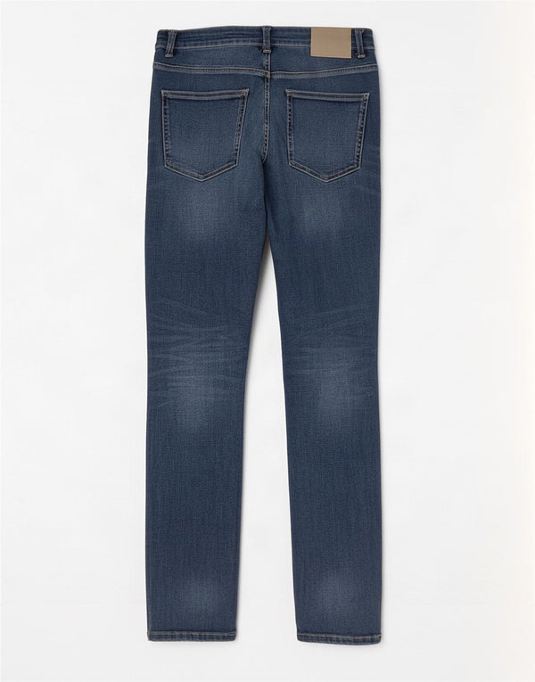 Zara Mujer Vaqueros Slim EU 40 Medium W30 L27 Azul