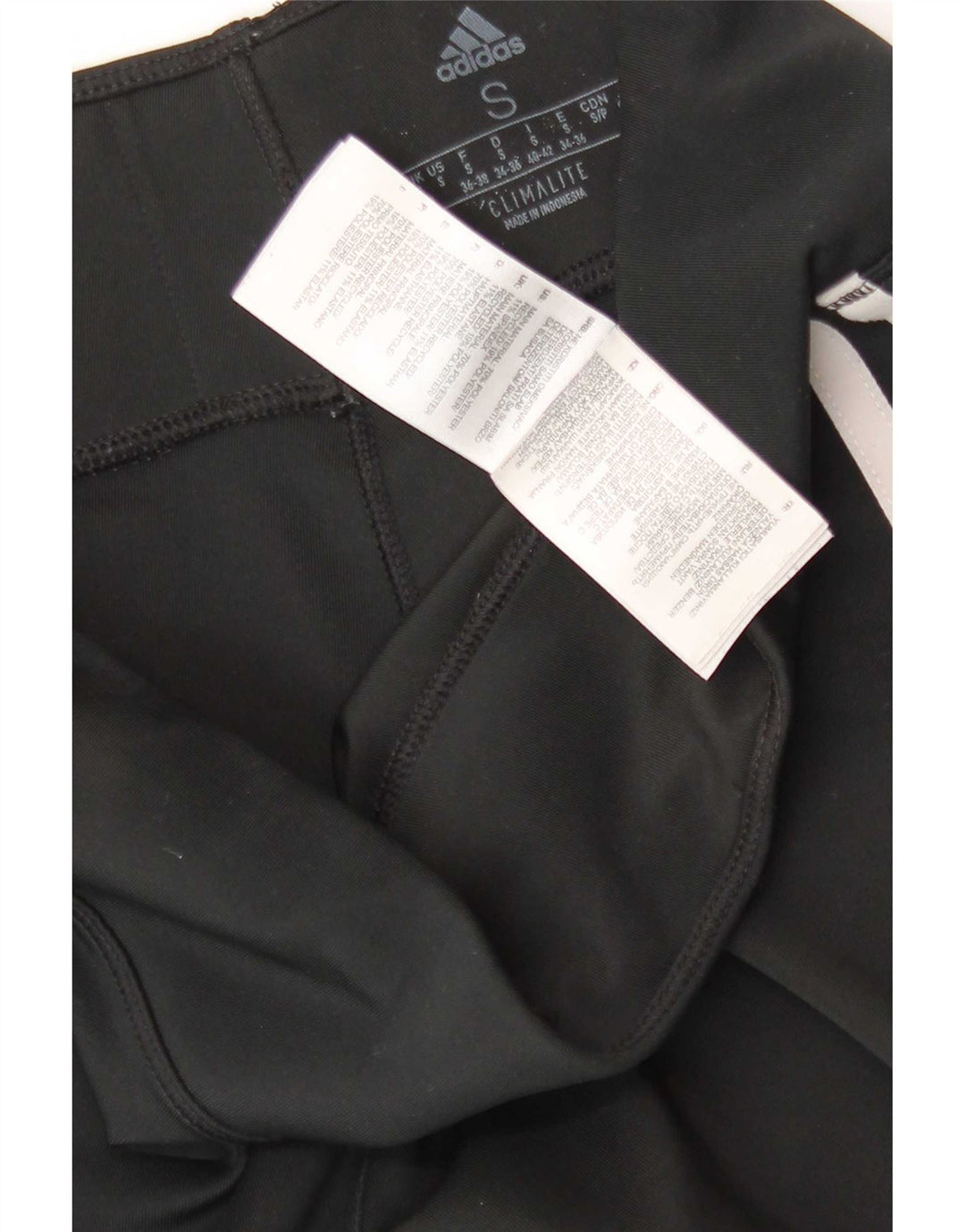 Adidas Leggings Climalite para mujer Reino Unido 8/10 Pequeño Negro Poliéster