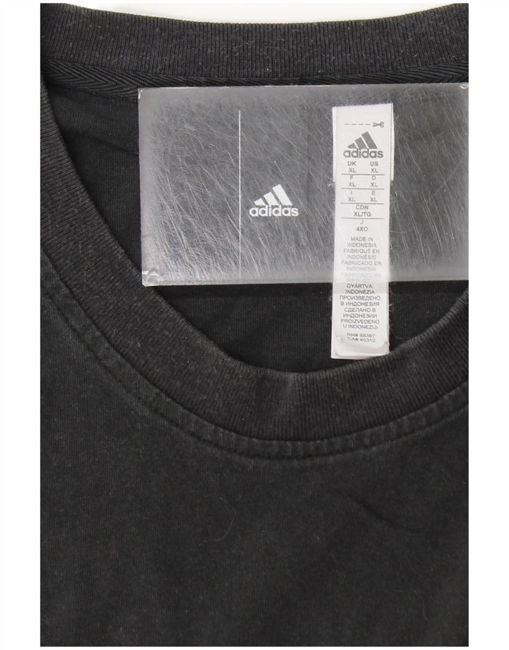 ADIDAS Camiseta Hombre Top XL Algodón Negro