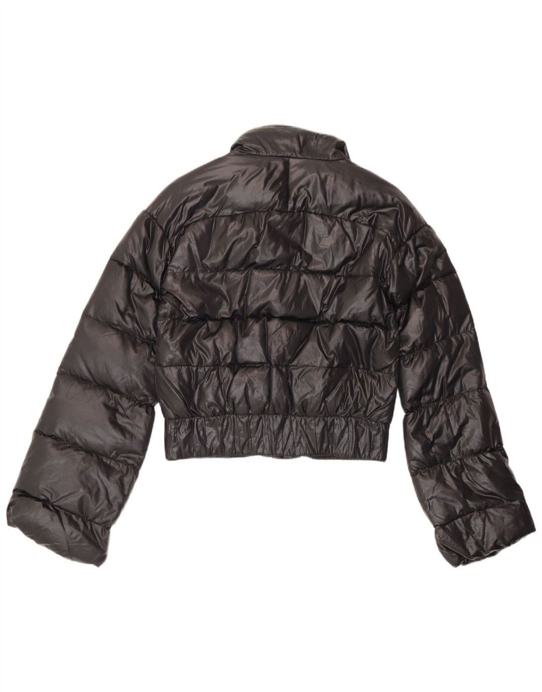 Just Cavalli Chaqueta Acolchada Corta Con Capucha Para Mujer IT 42 Medium Negro Poliamida