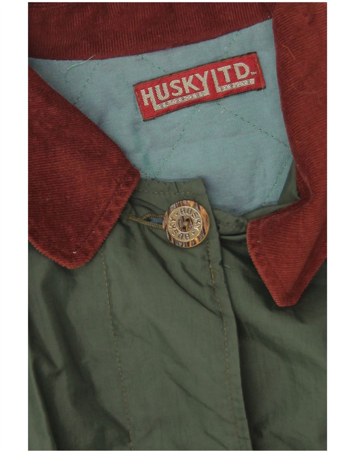 Abrigo Poncho Extragrande Mujer Husky Talla única Verde