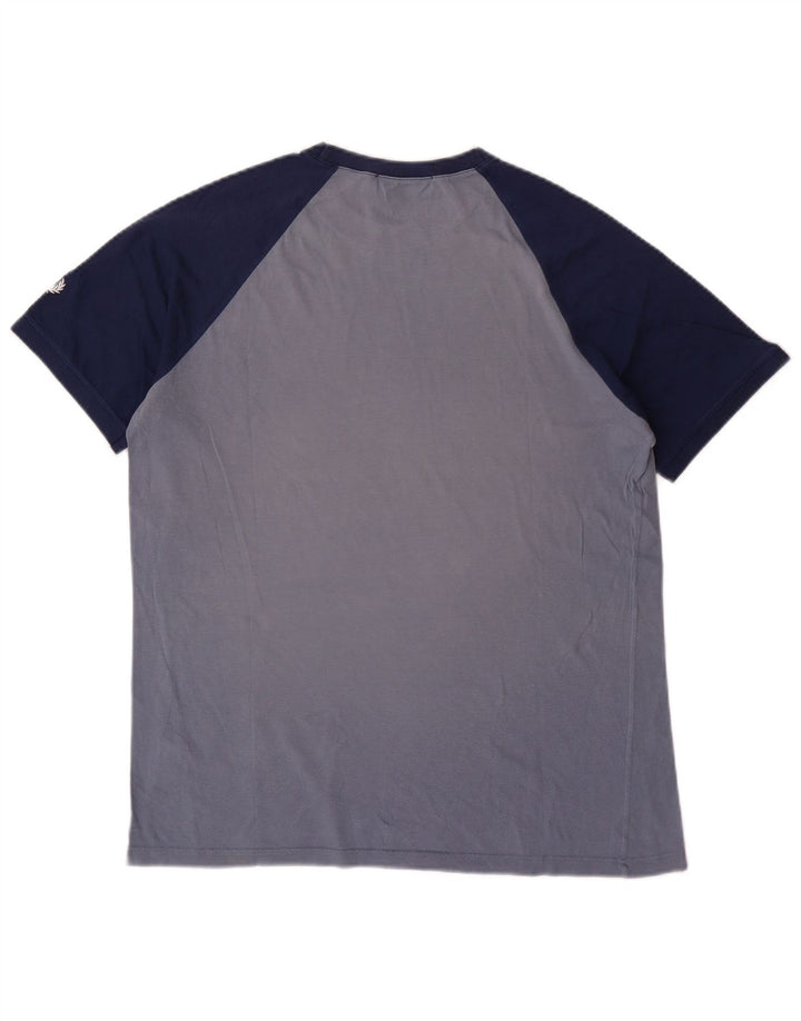 FRED PERRY Camiseta gráfica para hombre Top azul medio color block