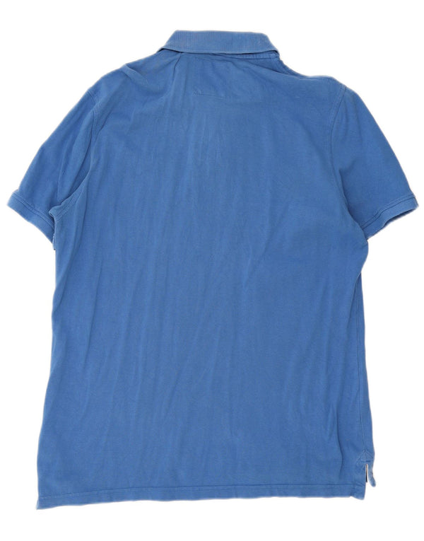 Crew Clothing Polo para hombre de algodón azul grande