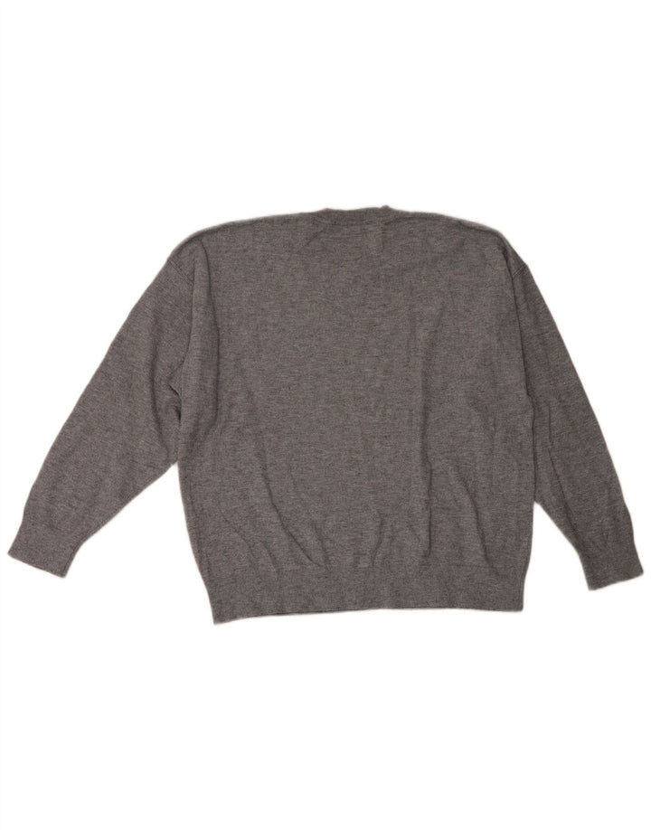 Zara Hombre Jersey Cuello Redondo Jersey Small Viscosa Gris