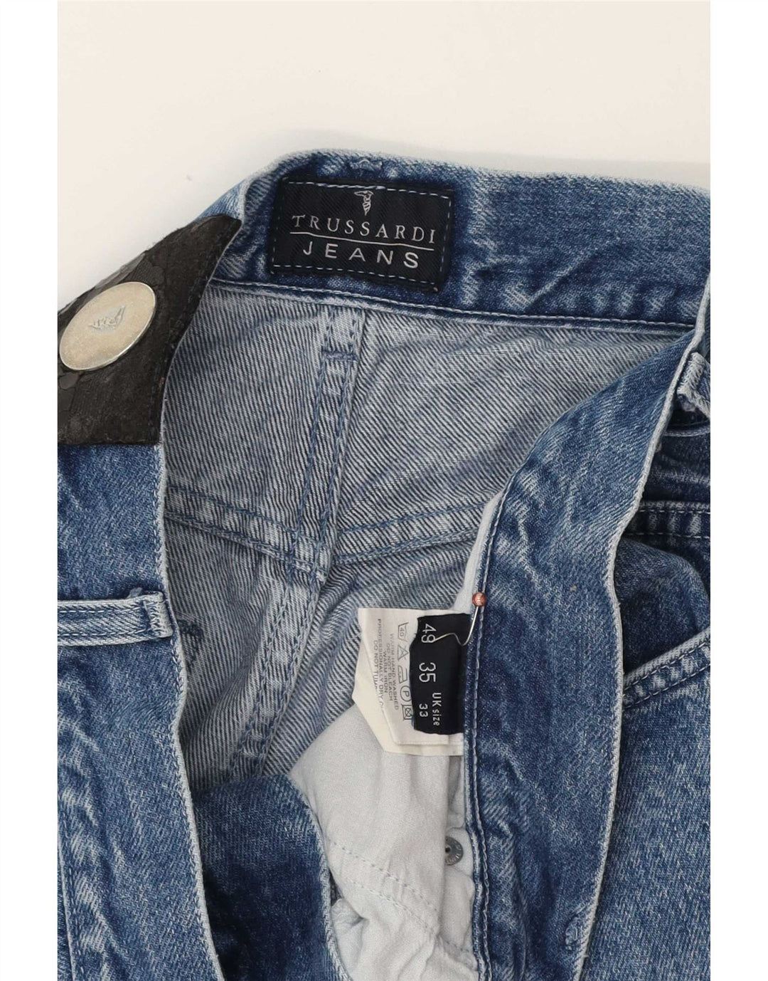 Vaqueros Trussardi Hombre Tapered W33 L32 Algodón Azul