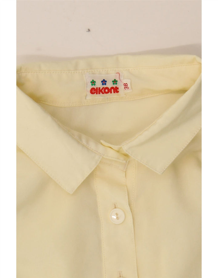 VINTAGE Womens Pullover Shirt EU 38 Medium Yellow Polyester Vintage Vintage and Second-Hand Vintage from Messina Hembry 
