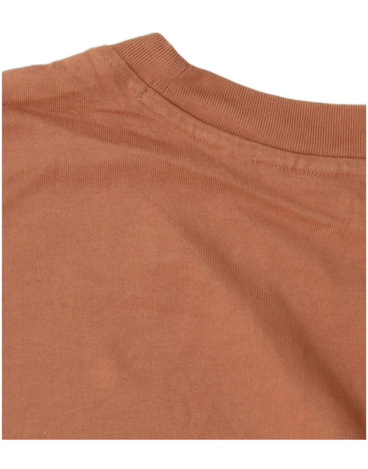 Camiseta Adidas Hombre Top Algodón Marrón Medio