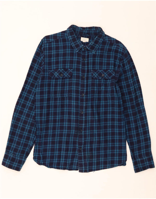 Camisa de franela para hombre de Mountain Warehouse Algodón a cuadros azules grandes