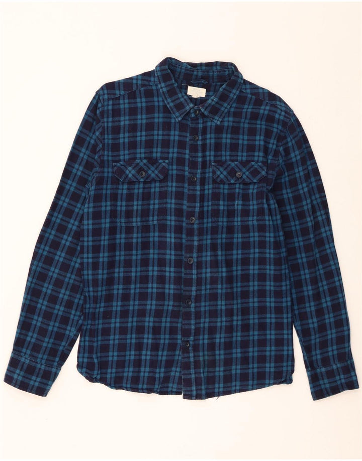 Camisa de franela para hombre de Mountain Warehouse Algodón a cuadros azules grandes