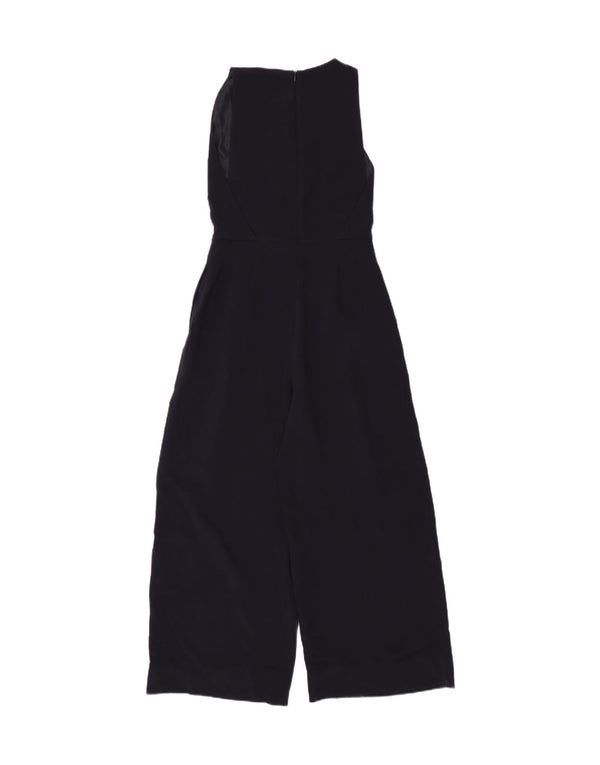 ZARA Mujer Mono Sin Mangas UK 8 Small Negro