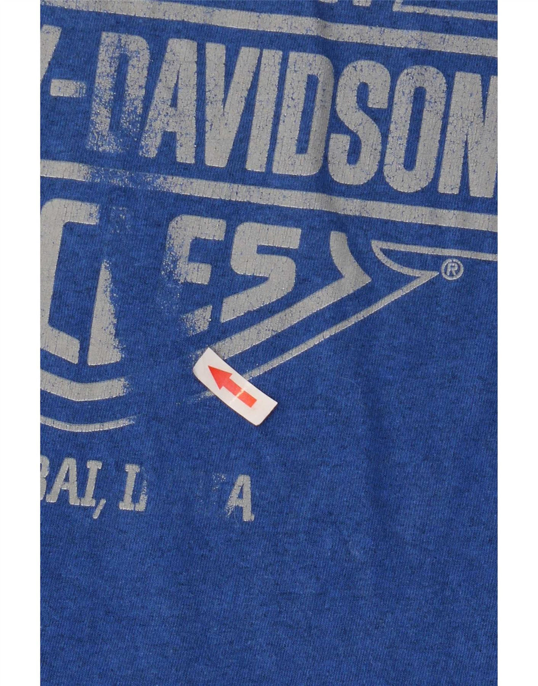 Harley Davidson - Camiseta gráfica para hombre, talla pequeña, color azul