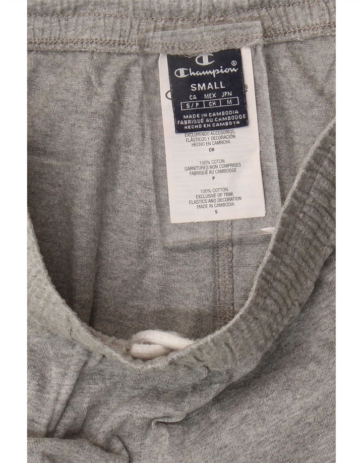 Champion Shorts deportivos con gráficos para hombre, algodón moteado gris pequeño