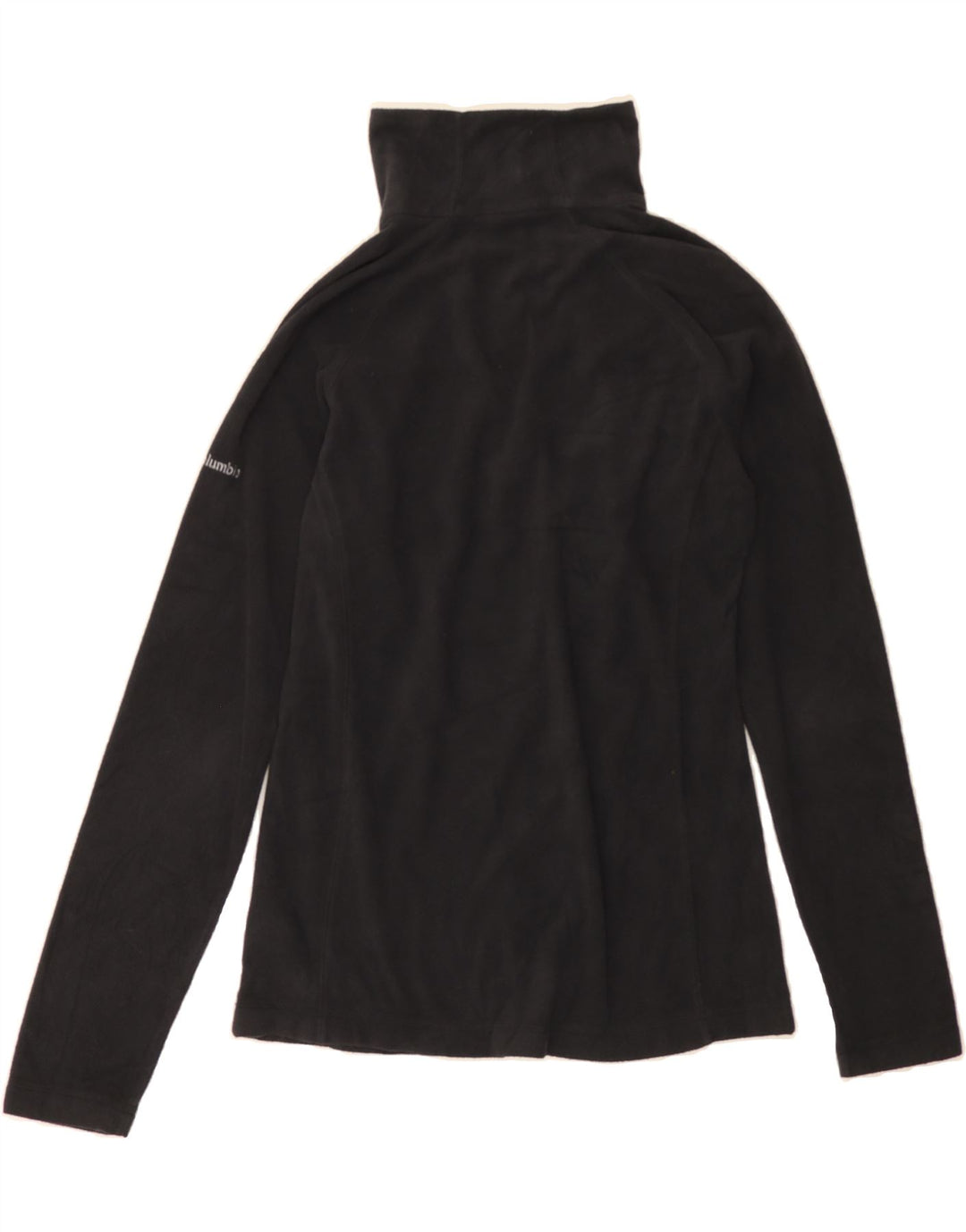 COLUMBIA Womens Zip Neck Fleece Jumper UK 10 Small Black Polyester Vintage Columbia and Second-Hand Columbia from Messina Hembry 