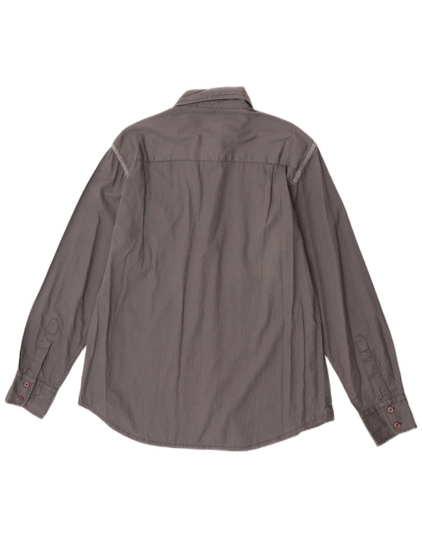 Camisa Fila Hombre Algodón Gris Medio