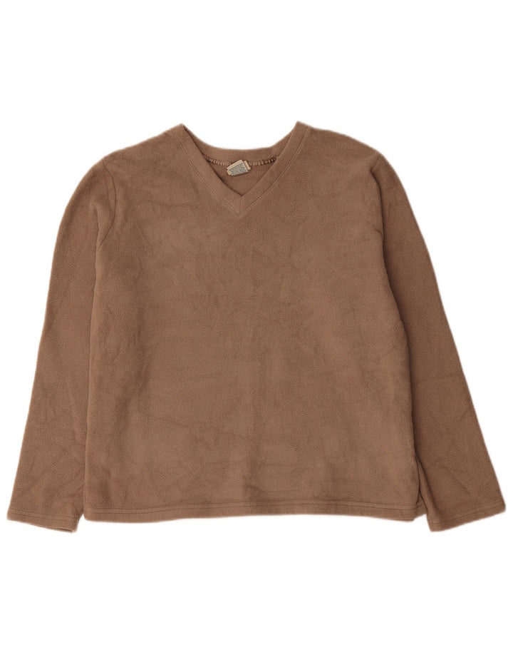 L.L.Bean Jersey polar para mujer UK 46 Grande Poliéster beige