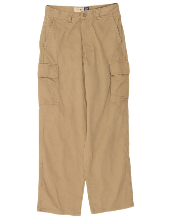 Pantalones cargo rectos para hombre Gap W30 L32 Algodón beige