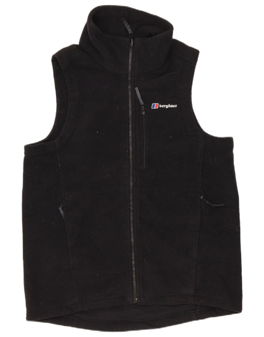 BERGHAUS Chaleco polar para hombre UK 36 Small Negro Poliéster
