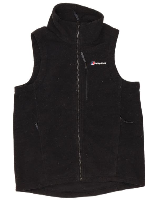 BERGHAUS Chaleco polar para hombre UK 36 Small Negro Poliéster