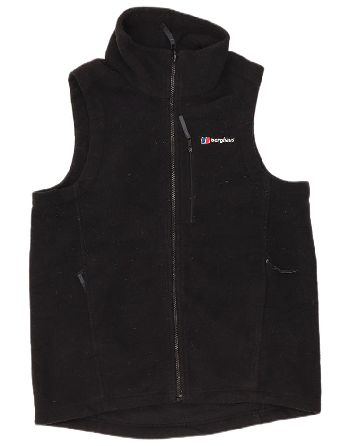BERGHAUS Chaleco polar para hombre UK 36 Small Negro Poliéster