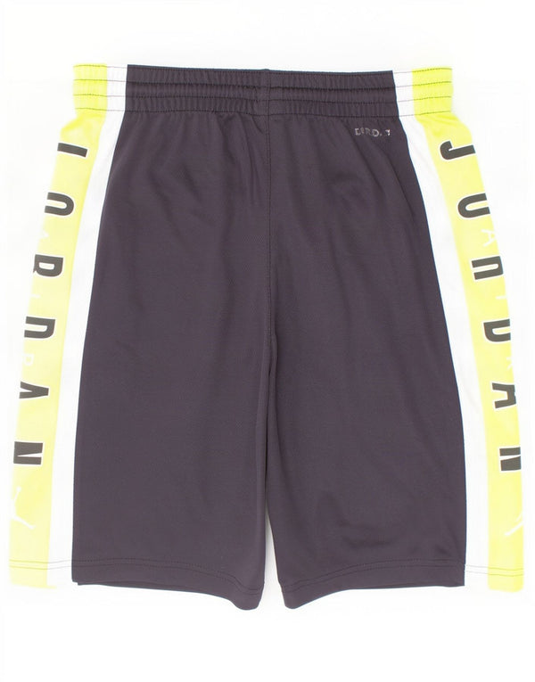 Jordan - Pantalones cortos deportivos Dri Fit para niños de 12 a 13 años, talla grande, color negro