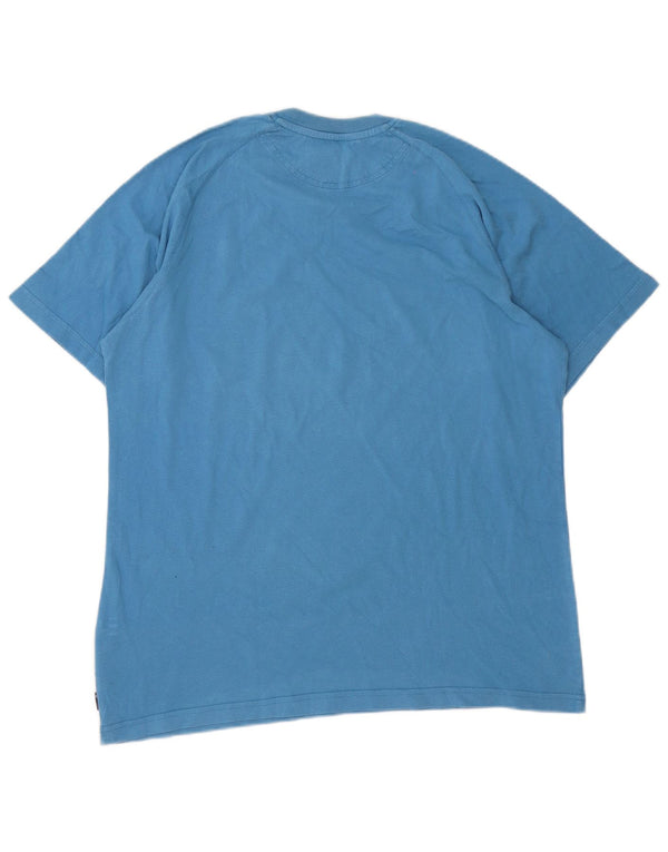 Camiseta Adidas Hombre Top Azul Medio Algodón