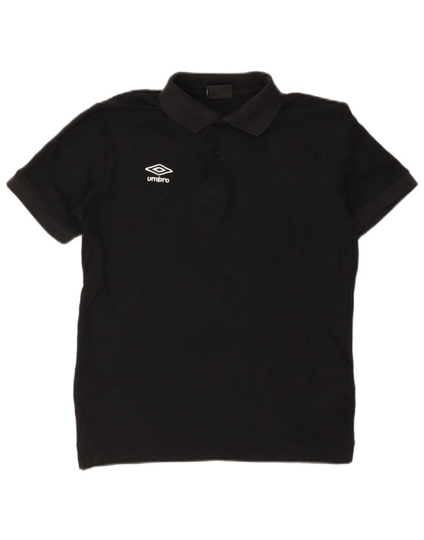 Polo Umbro Hombre Pequeño Algodón Negro