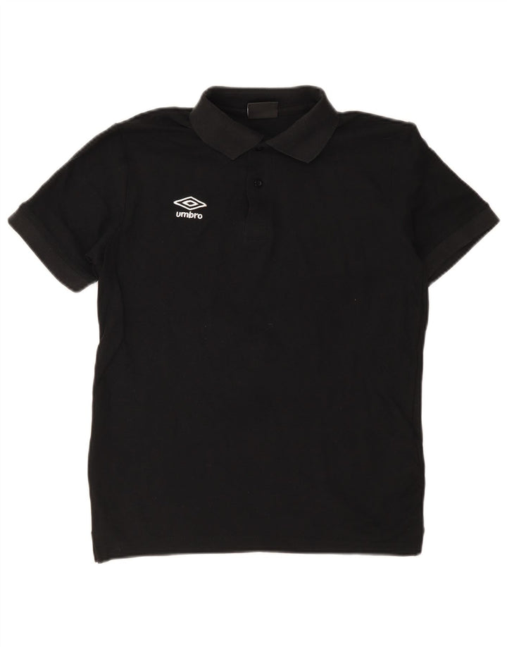 Polo Umbro Hombre Pequeño Algodón Negro