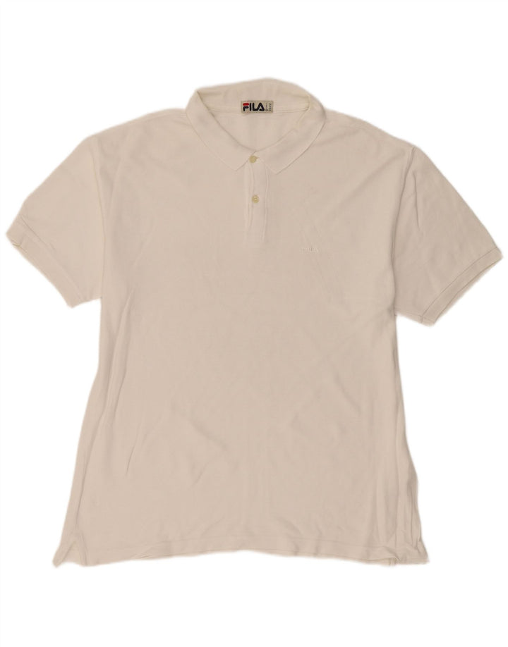 FILA Polo para hombre IT 56 2XL Blanco