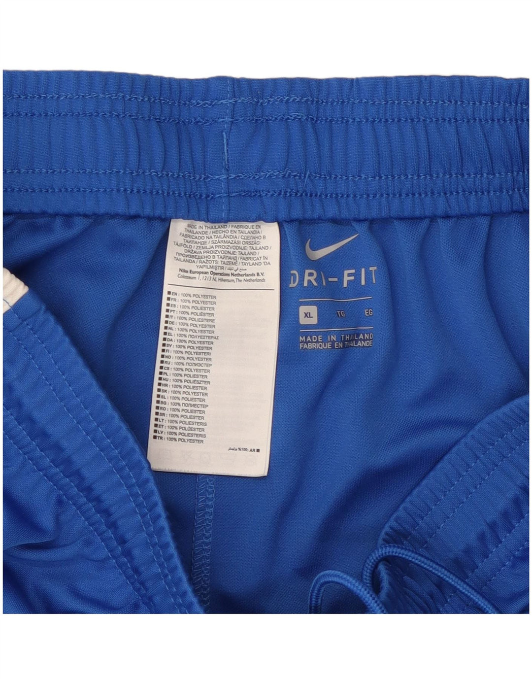 NIKE Pantalones cortos deportivos Dri Fit para hombre XL Azul Colorblock Poliéster