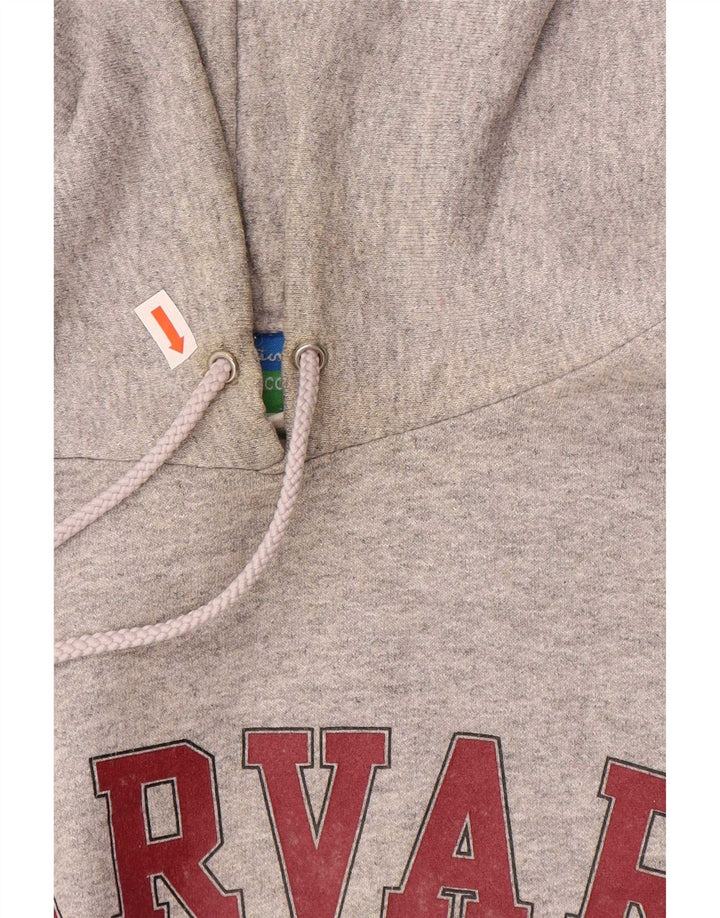 Champion Harvard Graphic Regular Fit Sudadera con capucha para hombre Gris medio
