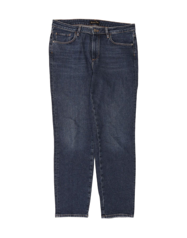 Massimo Dutti Vaqueros Slim Mujer EU 40 Medium W30 L30 Azul Algodón