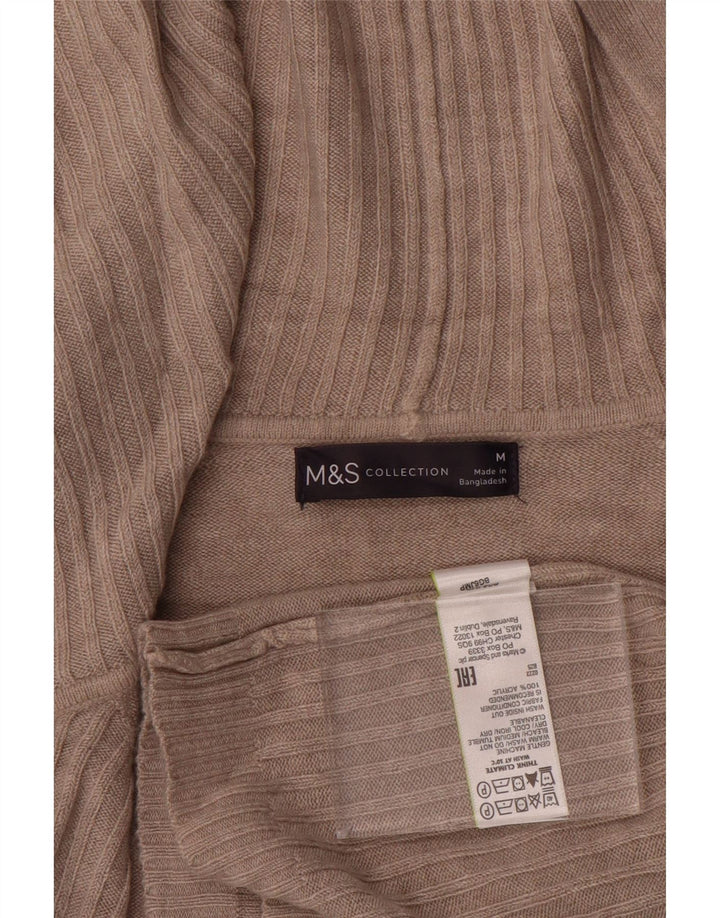 Marks & Spencer - Cárdigan abierto con capucha para mujer, talla 40, color beige medio
