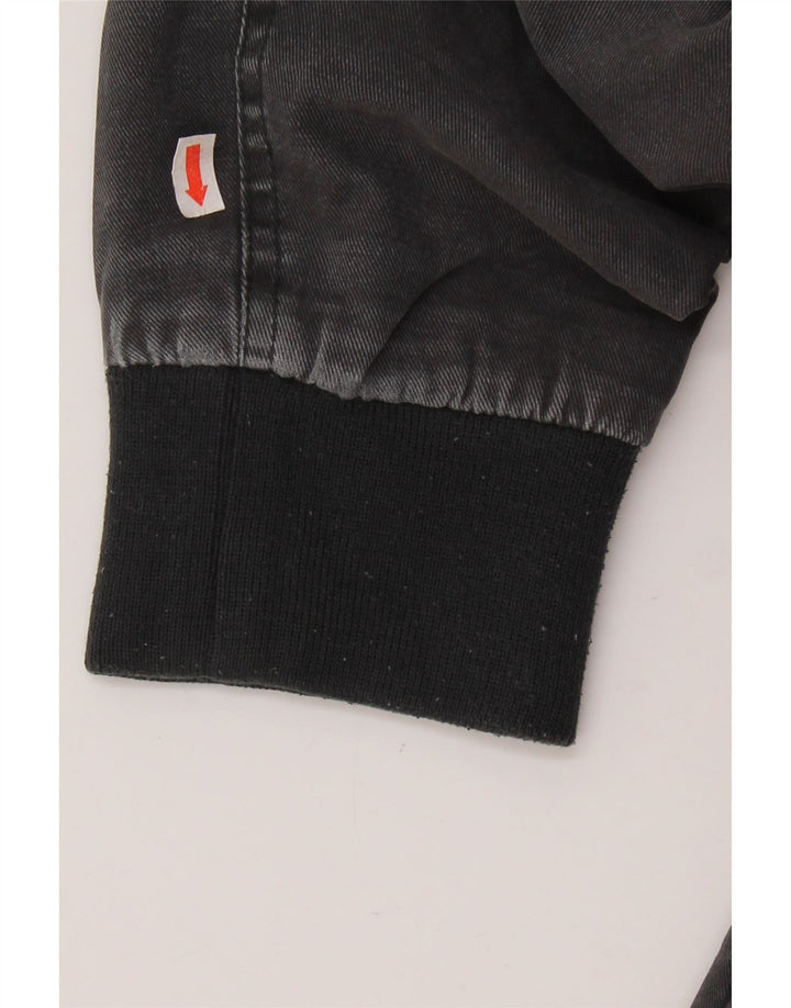 RIP CURL Suéter con capucha y cremallera para hombre pequeño negro