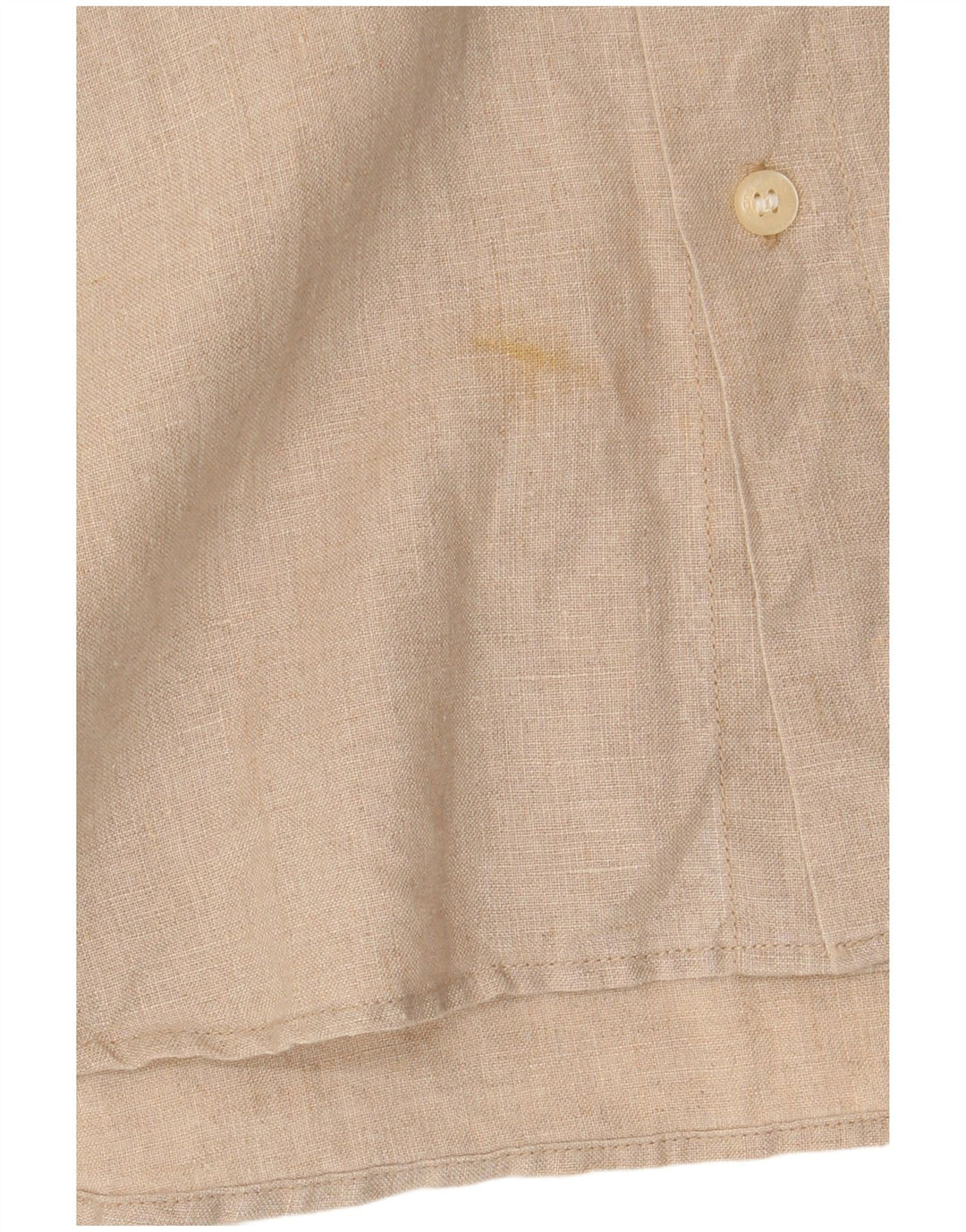 Camisa Calvin Klein Jeans Hombre 2XL Lino Beige