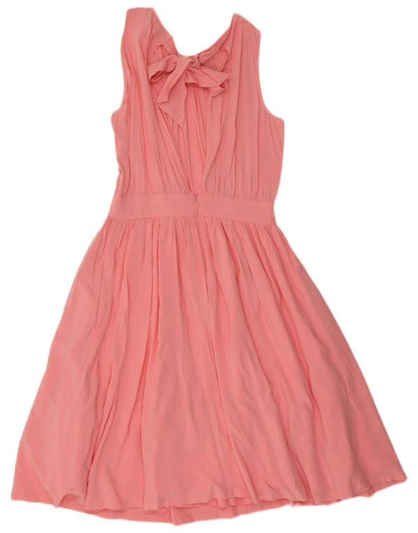 Benetton Vestido Halter Mujer UK 40 Small Viscosa Rosa