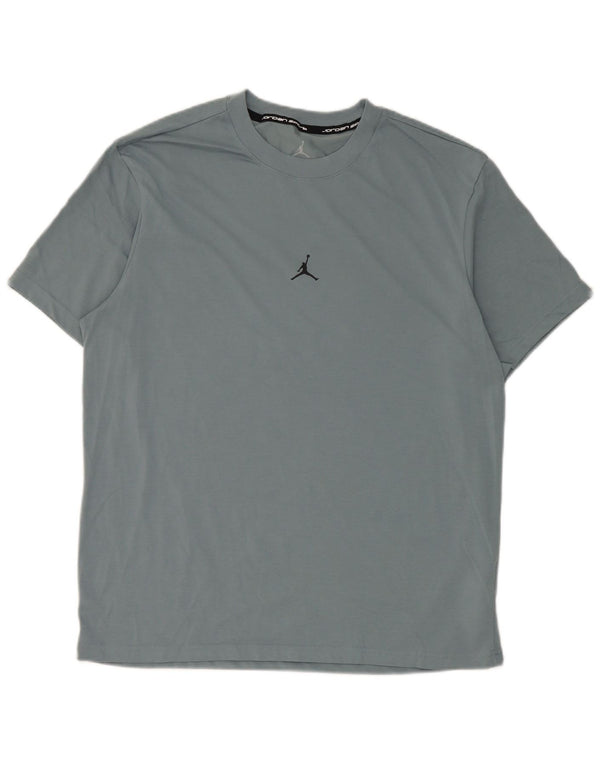Camiseta Jordan Dri Fit para hombre Top de algodón gris medio