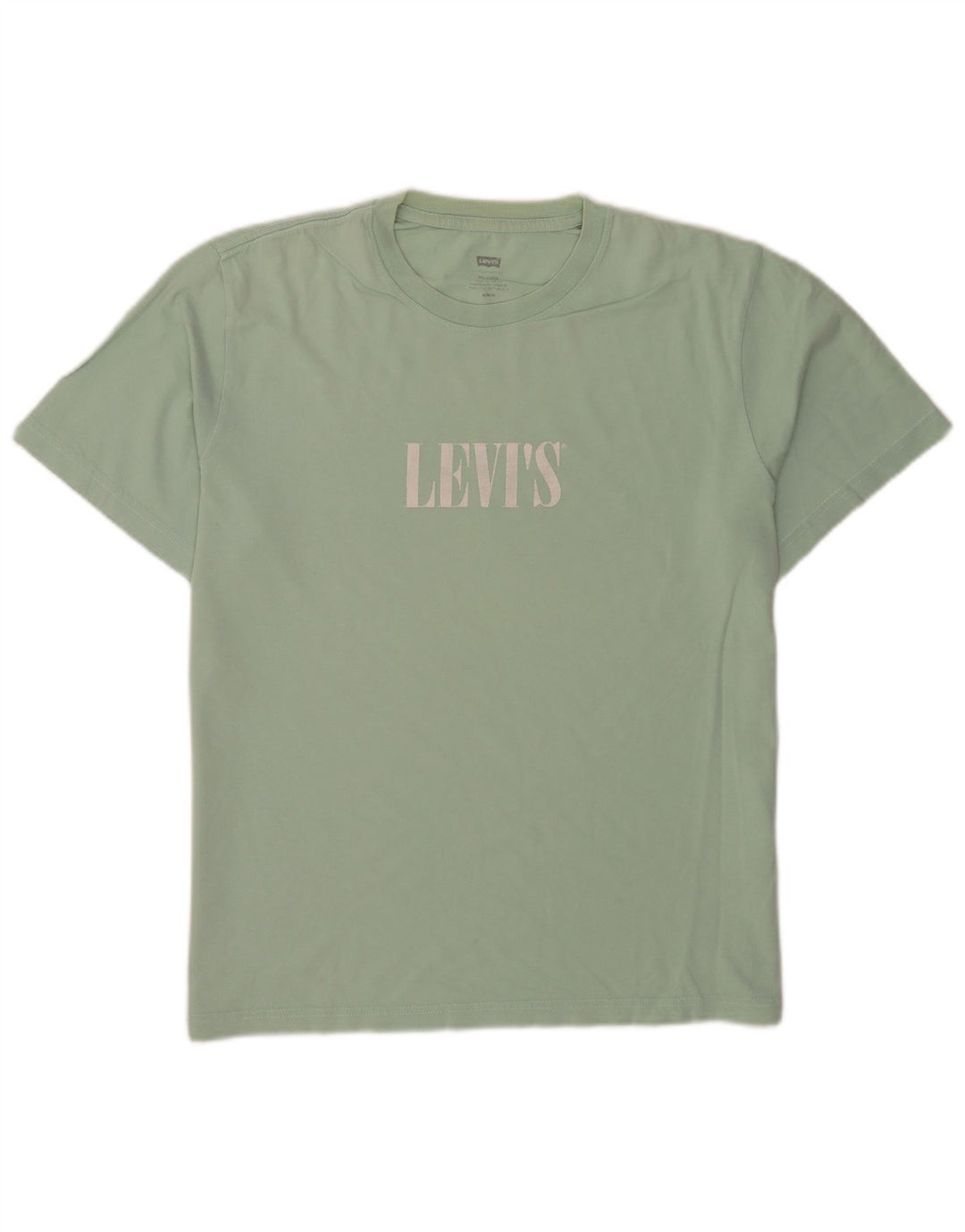 Levi's Camiseta con gráfico de corte relajado para hombre Top de algodón verde medio