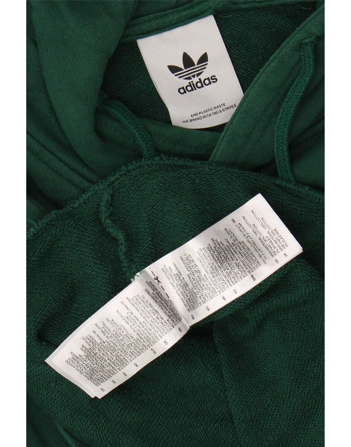 ADIDAS Hombre Graphic Sudadera con capucha Jumper Algodón verde medio