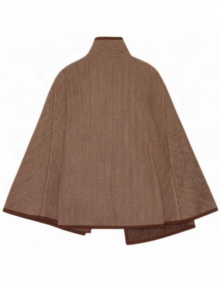 Capa vintage con 1 botón para mujer Talla única Marrón Espiga
