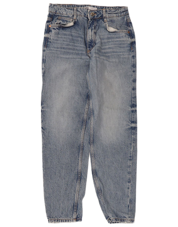 Zara Vaqueros Cónicos Para Mujer EU 36 XS W26 L29 Azul
