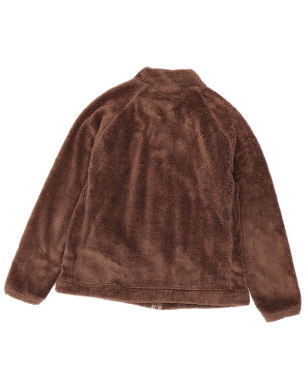 Weird Fish Chaqueta polar para mujer UK 46 Large Marrón Poliéster