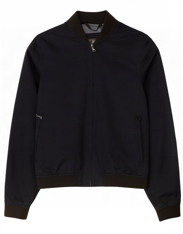 Marks & Spencer Chaqueta Bomber para Hombre UK 36 Small Azul Marino Colorblock