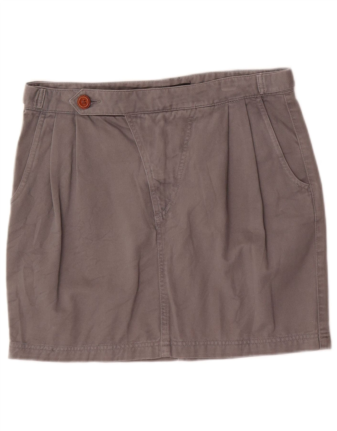 Zara Mujer Trafaluc Minifalda Pegged EU 40 Mediana W30 Algodón Gris
