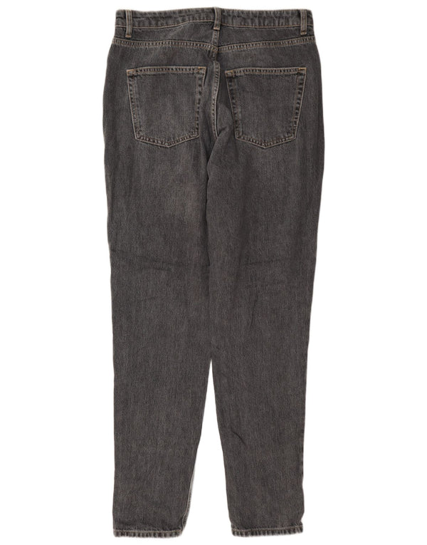 Topshop Vaqueros Mom Tapered para Mujer Reino Unido 14 Grande W32 L36 Algodón Gris