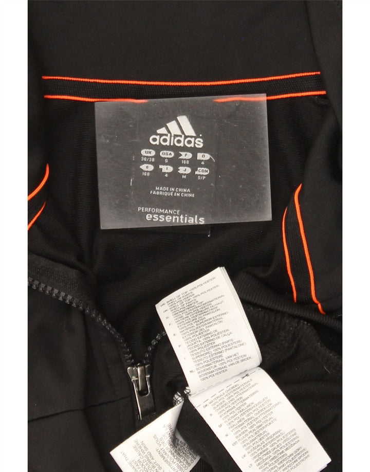 Adidas - Chaqueta de chándal para hombre, talla 36/38, poliéster negro pequeño